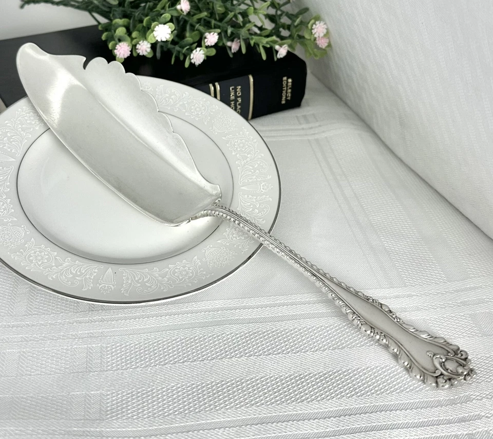 Sterling Serving Piece Dominick & Hoff Mazarin 1892 Silver Cake Pie Service Lrg - Image 2 of 4