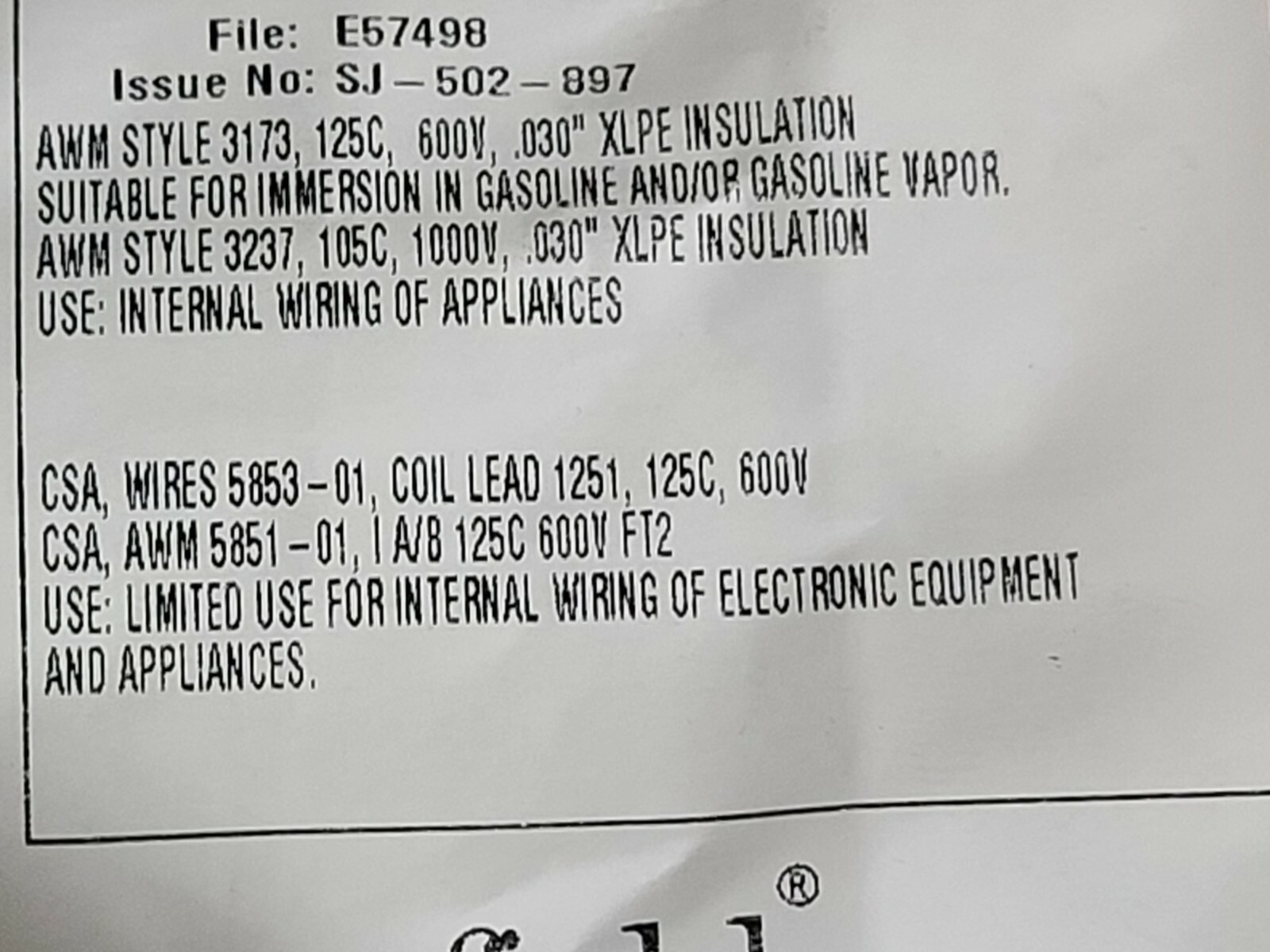Southwire #18awg SIS UL-3173 XLPE Tinned Copper Switchboard Wire Black ...