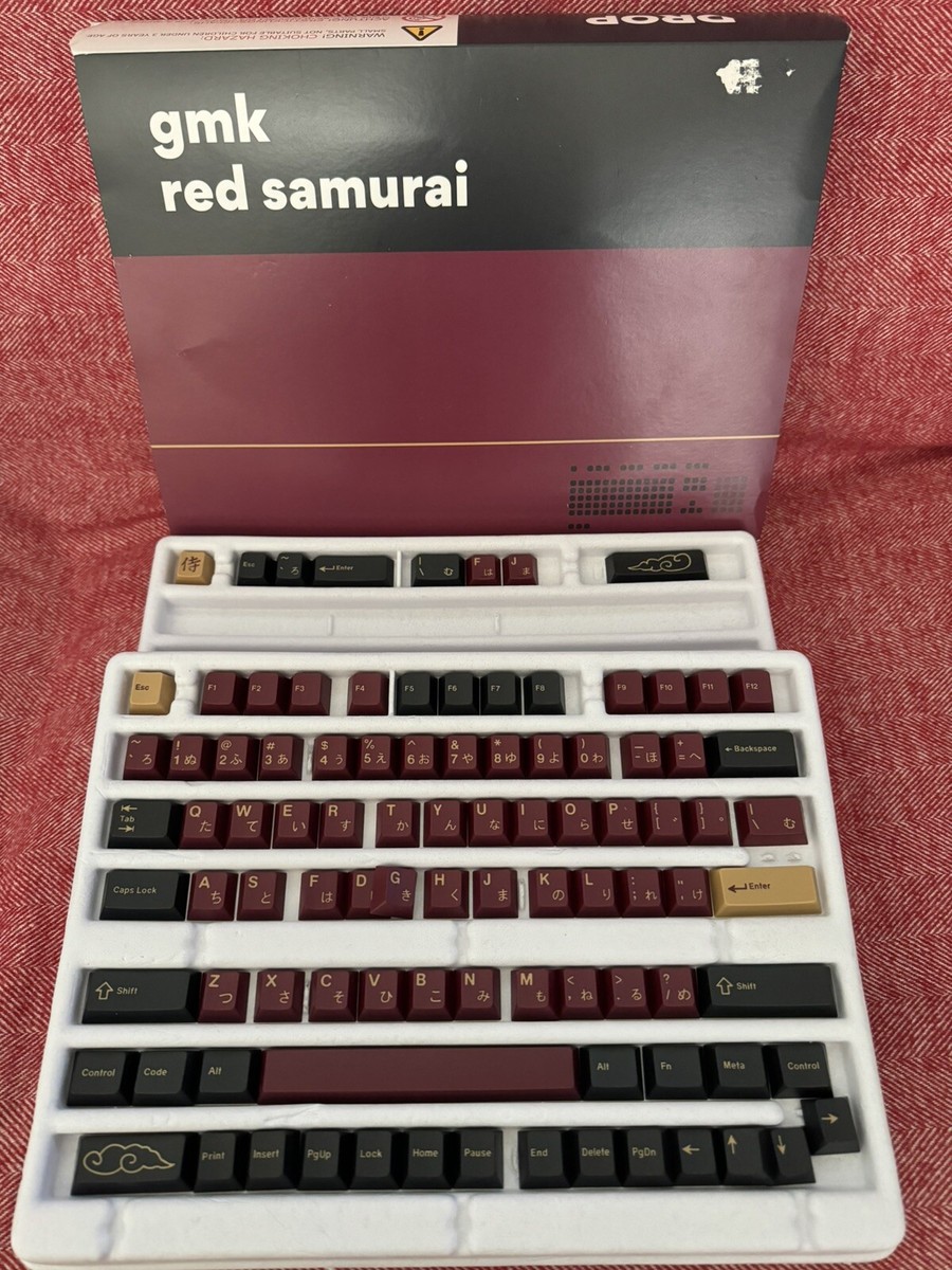 GMK RED SAMURAI キーキャップ TKLキット (96キー) Amazon.com: DROP + Redsuns GMK Red Samurai Keycap Set for