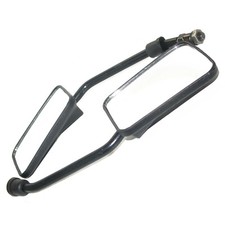 Vespa Px LML 4 Tempi Lato Sinistro e Destro Specchietto Retrovisore Set Nero