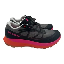 Salomon Ultra Glide 2 Shoes Mens Size 9.5 Black Gray Pink Orange Sneakers 473863