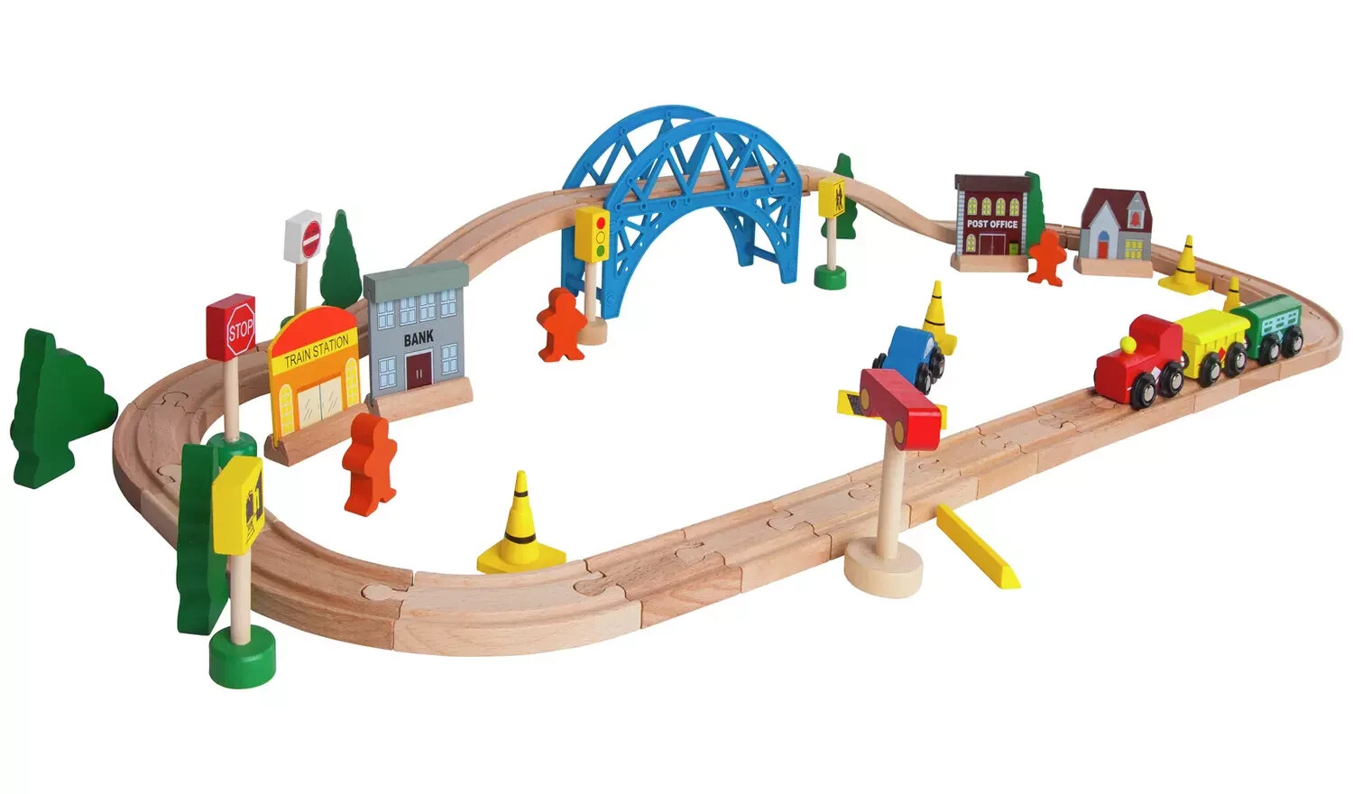 Chad Valley Wooden Train Set Easily Grab Them And Move Them Around 60