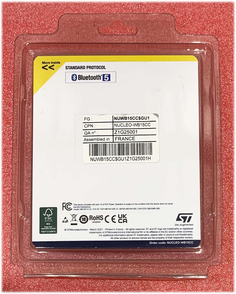 NUCLEO-WB15CC - 64 Development Board w/ STM32WB15CC MCU Supports Arduino, ST Zio - Image 4 of 4