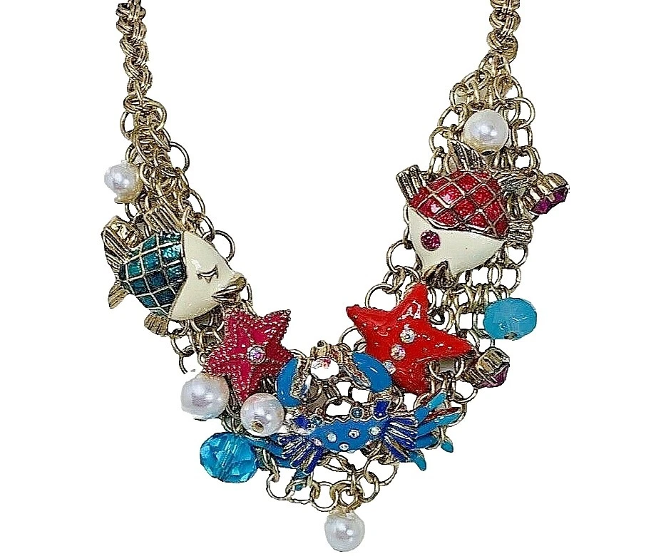Betsey Johnson Pendant Lucite Fashion Necklaces & Pendants
