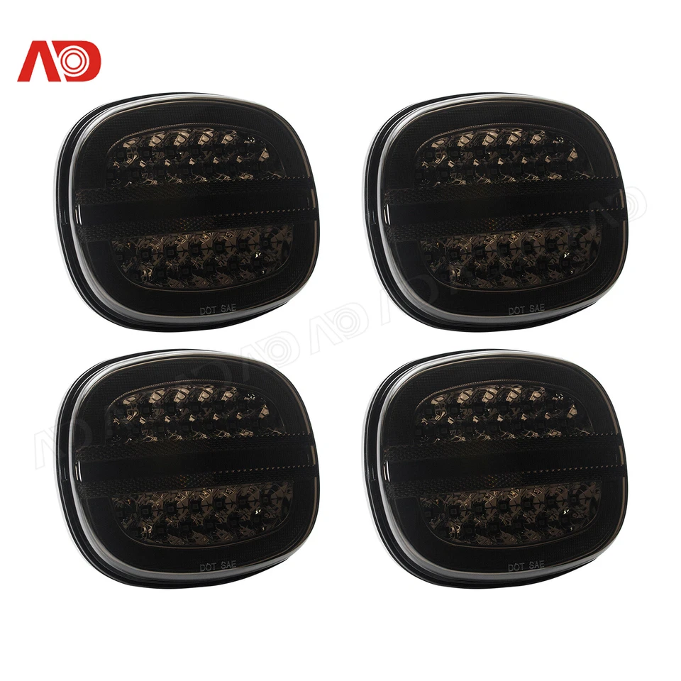 For 1990-1996 Chevrolet Corvette C4 LED Turn Signal Brake Tail Lights Smoke Lens - Изображение 4 из 4