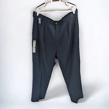 Haggar Men's Classic Fit Hidden Expandable Waist Pants Size 48W X 36L