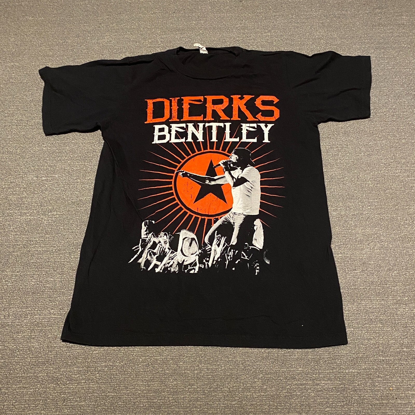 Dierks Bentley Shirt Mens Small Black Live 2013 Tour Country Music