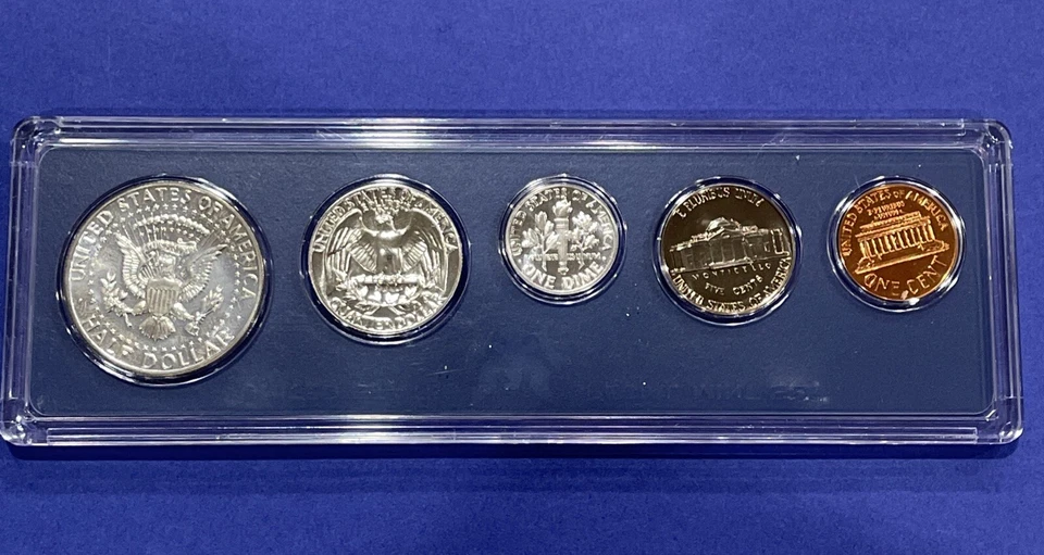 Lot Of 4 US 1964-P 90% SILVER Double Struck Gem Luster Coin Sets With CASE - Image 4 of 4