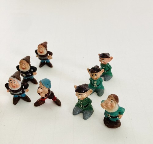 MARX DISNEYKINS 1960's SNOW WHITE AND THE SEVEN DWARFS Full Set 13 FIGURES - 第 4/7 張圖片