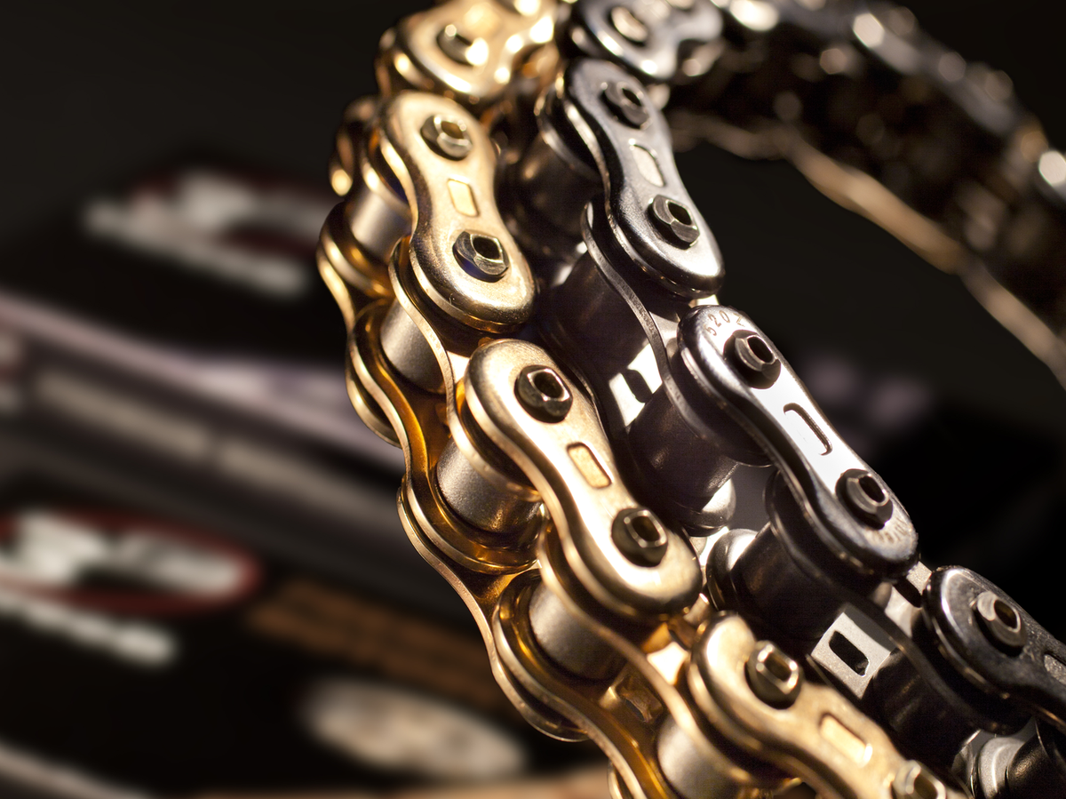 EK 525-Z3D Motorcycle Drive Chain (Specify Links and Color) Rivet