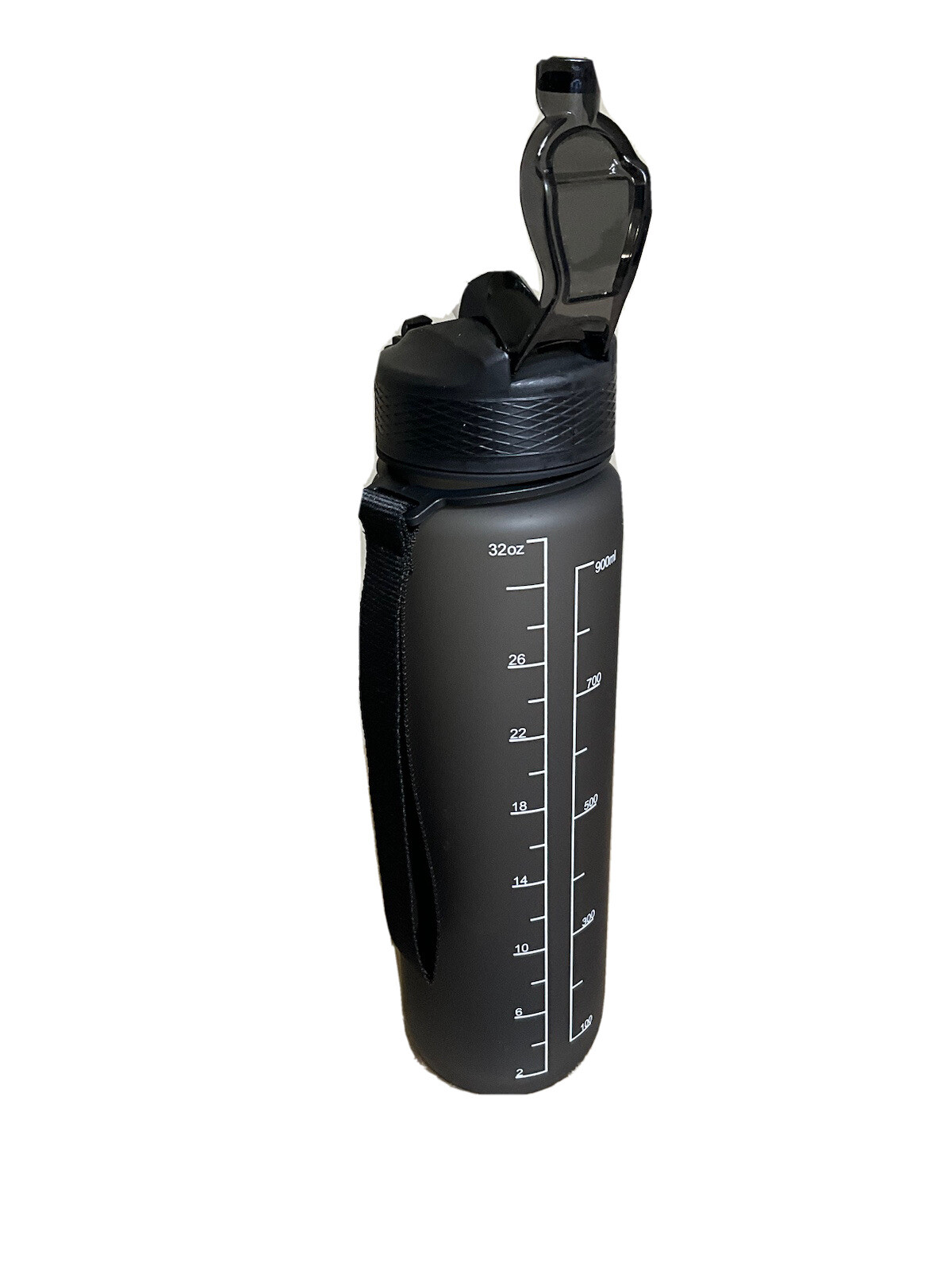 Water Bottles with Times to Drink and Straw, 32oz. Motivational Water Bottles