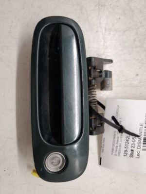 Toyota Corolla, Front Left Door Handle Exterior, 00-02, Green
