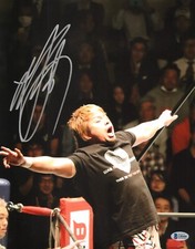 Yoshi-Hashi Signed 11x14 Photo BAS Beckett COA New Japan Pro Wrestling Picture D