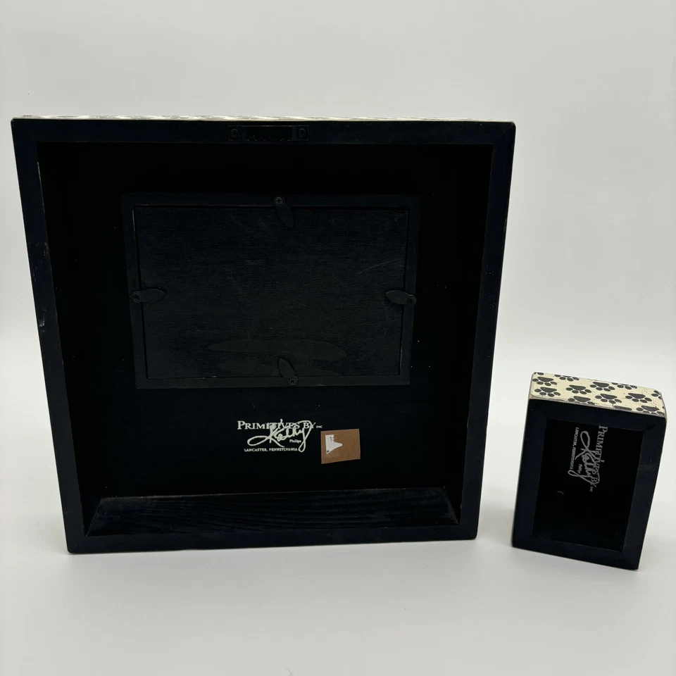 Marco de fotos de rescate de perros y gatos primitivos de Kathy decoración de mascotas de rescate de madera Foto 3 de 4