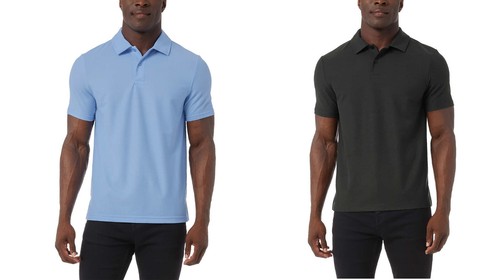 32 Degrees Men’s Micro Pique Polo - Picture 1 of 15