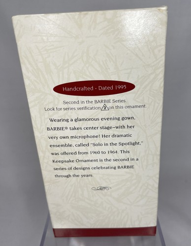 Hallmark Keepsake Ornament 1995 Barbie Series #2 Solo in the Spotlight - Picture 3 of 4