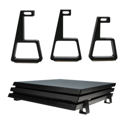 4x Black Horizontal Stand Holder Brackets Feet For Sony PS4/Slim/Pro Console