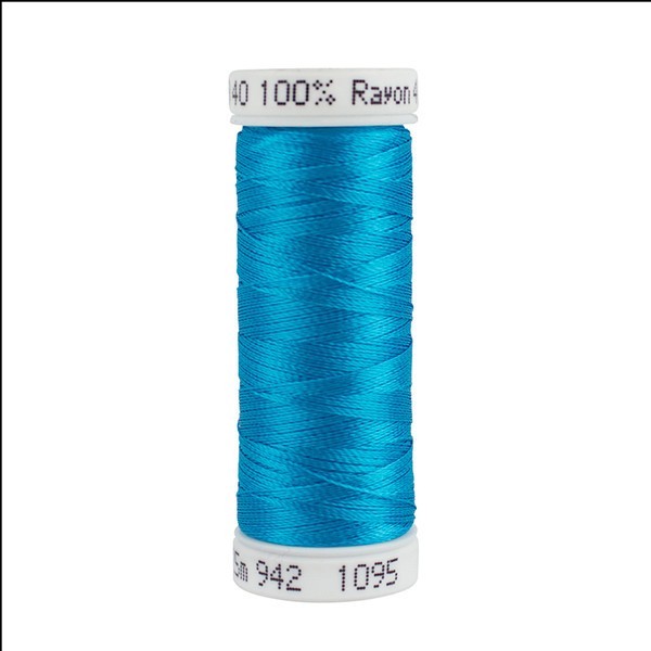 942-1095 TURQUOISE SULKY 40wt GUTERMANN RAYON EMBROIDERY THREAD 225m