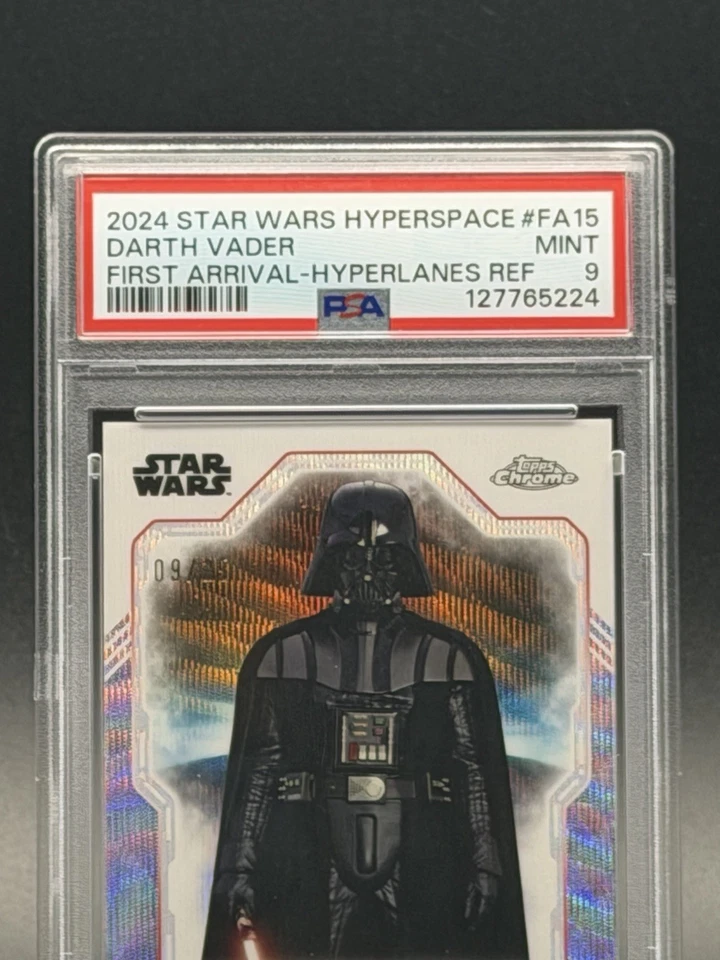 2024 Star Wars Hyperspace - First Arrival - DARTH VADER Refractor 9/25 PSA 9 - Image 2 of 4