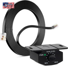 Universal Bass Control Knob, Bass Volume Knob with Extension Cable for Car Ampli