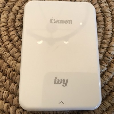 Canon PV-123 Mini Photo Printer Zink Color USB White/Dark Silver Untested