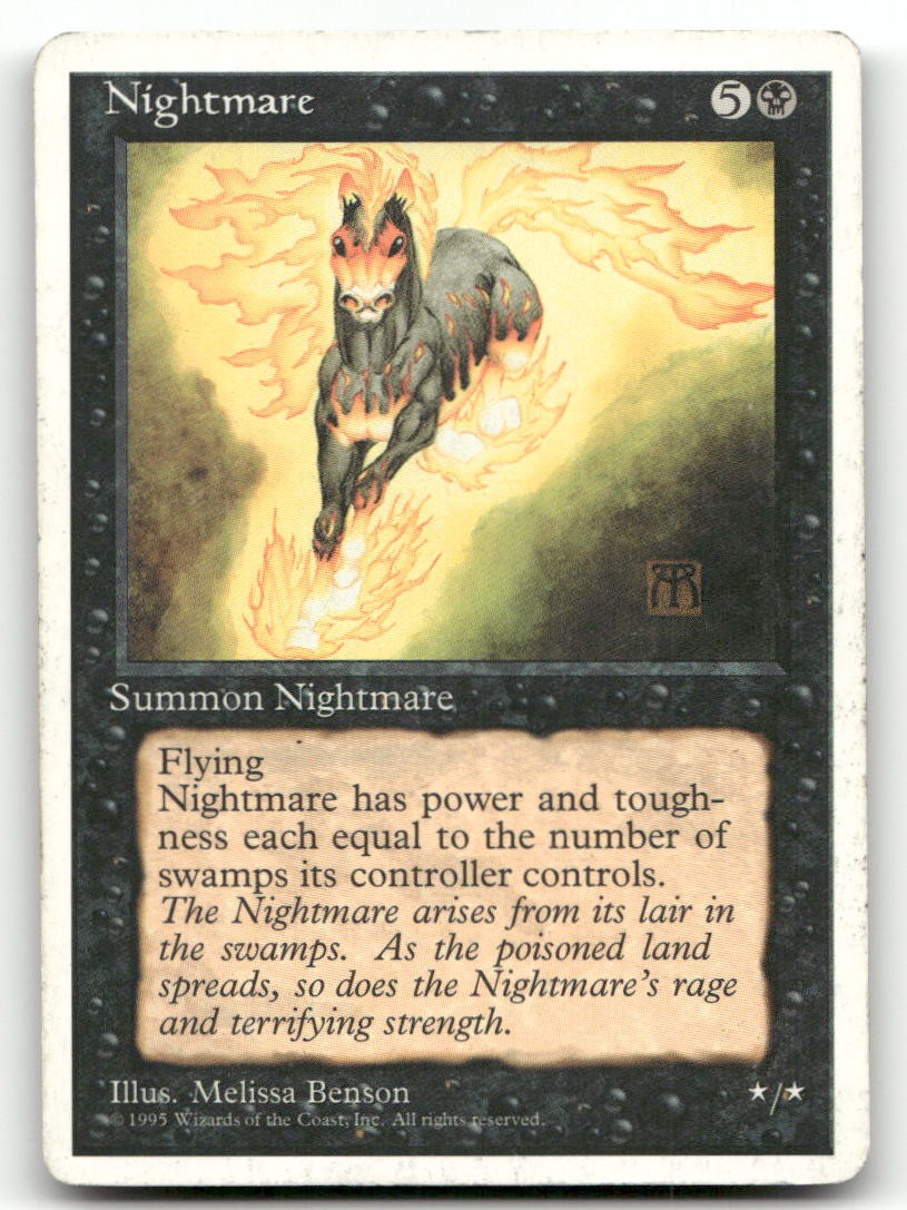 Nightmare (HP) Fourth Edition 4ED Magic MTG