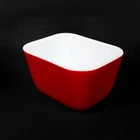 Vintage PYREX Red Refrigerator Dish 0501 Storage Ovenware Mini