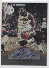 2012-13 Totally Certified Signatures Totally Gold 1/10 Greg Monroe #60 Auto 1p5