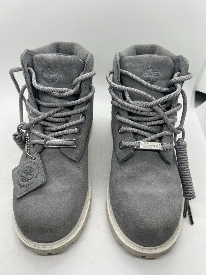 6-INCH TIMBERLAND PREMIUM WATERPROOF gray BOOTS  a1630   BOYS-SIZE 1  *** - Image 3 of 4