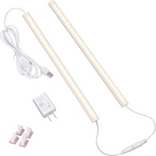 LED Under Cabinet Lighting 2pcs x 12 Inch Dimmable USB Plug-in Under Counter ...