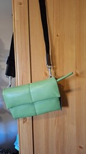 Image of Allsaints Ludivine Crossbody Green Leather Bag Purse Brand New With Tags   4688