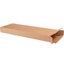 25 Boxes 13x3x30" Side Loading Shipping Boxes Brown Packing Cartons
