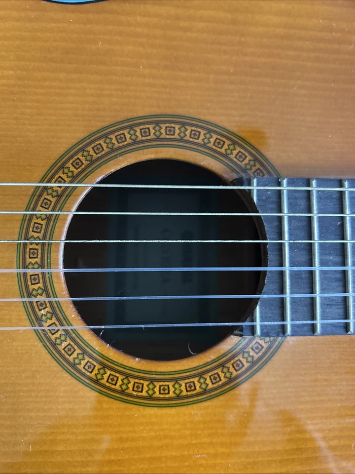 34" Kids Acoustic Guitar No Case Brown Wood 6 String - Image 4 of 4