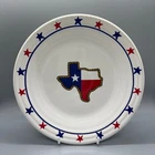 Fiesta Dillard's Texas Luncheon Plate | Fiestaware Stars Red White & Blue Lunch