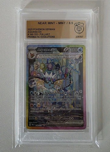 Aquana | Vaporeon EX 149/131 Mint Prismatische Entwicklungen TCG Deutsch