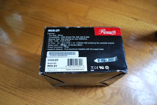 NOS Open Box Rosewill RCX-Z1 92mm CPU Cooling Heat Sink Fan - Picture 3 of 9