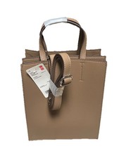 Uniqlo Women s Faux-Leather Square Shoulder Bag Crossbody Brown NWT 2022