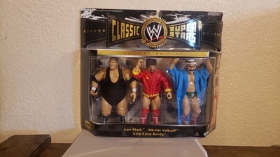 WWE Classic Superstars King Kong Bundy Iron Sheik Nikolai Volkoff 3 Pack Jakks