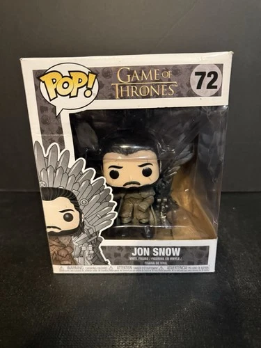FUNKO POP ! JON SNOW 72 GAME OF THRONES DAMAGED BOX A02