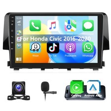 9" Car Stereo for Honda Civic 2016 2017 2018 2019 2020 2021 Android Radio wit...
