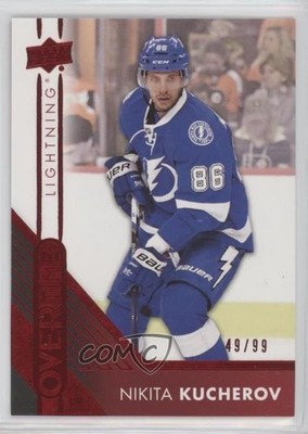 2016-17 Upper Deck Overtime Red Foil 49/99 Nikita Kucherov #137 00ka