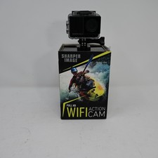 Sharper Image Full HD WiFi Action Cam 702 Black New Open Box Wear
