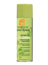 Isoplus Natural Remedy Olive Oil Oil Sheen Conditioning Hair Spray 7 oz