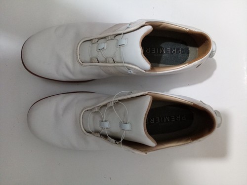 Scarpe da golf Footjoy Dryjoys Premiere da donna taglia US 12 M bianche con lacci BOA 99022 - Foto 4 di 24