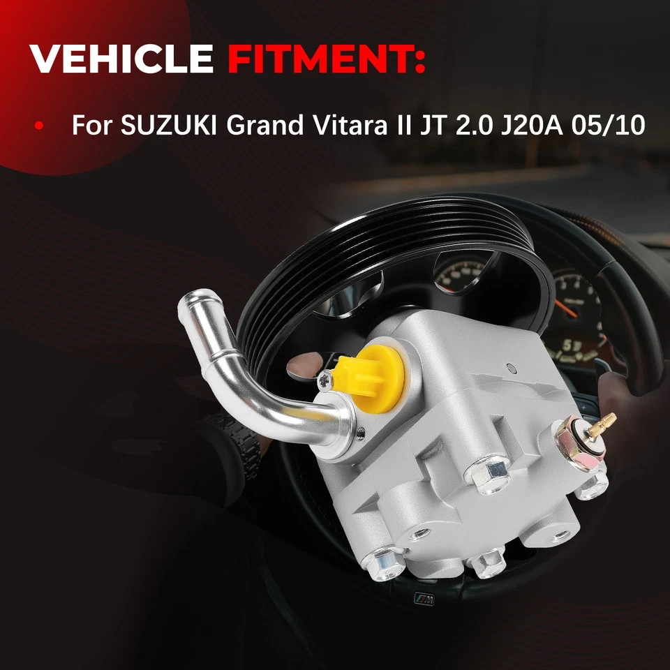NUEVA bomba de dirección asistida 49100-65J00 para SUZUKI Grand Vitara II JT 2.0 J20A 05/10 Foto 3 de 4