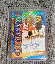 2025 Topps Finest Masters Tracy McGrady Blue Checkerboard 05/99 Raptors