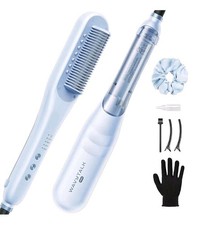 Wavytalk Pro Steam Hair Straightener Brush, Steamline Pro 3-in-1 Straightening B