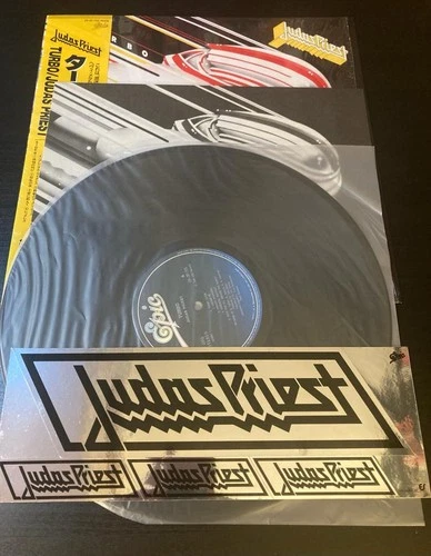 JUDAS PRIEST Turbo 1986 JAPAN LP OBI STICKERS Iron Maiden BLACK SABBATH Rare!