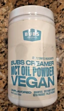 Bubs Creamer MCT Oil Powder Vegan Unflavored Sealed EXP 3/27