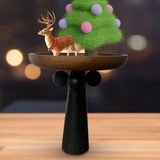 Bac à Bois Rond pour Table Basse et Rangement de Parfum